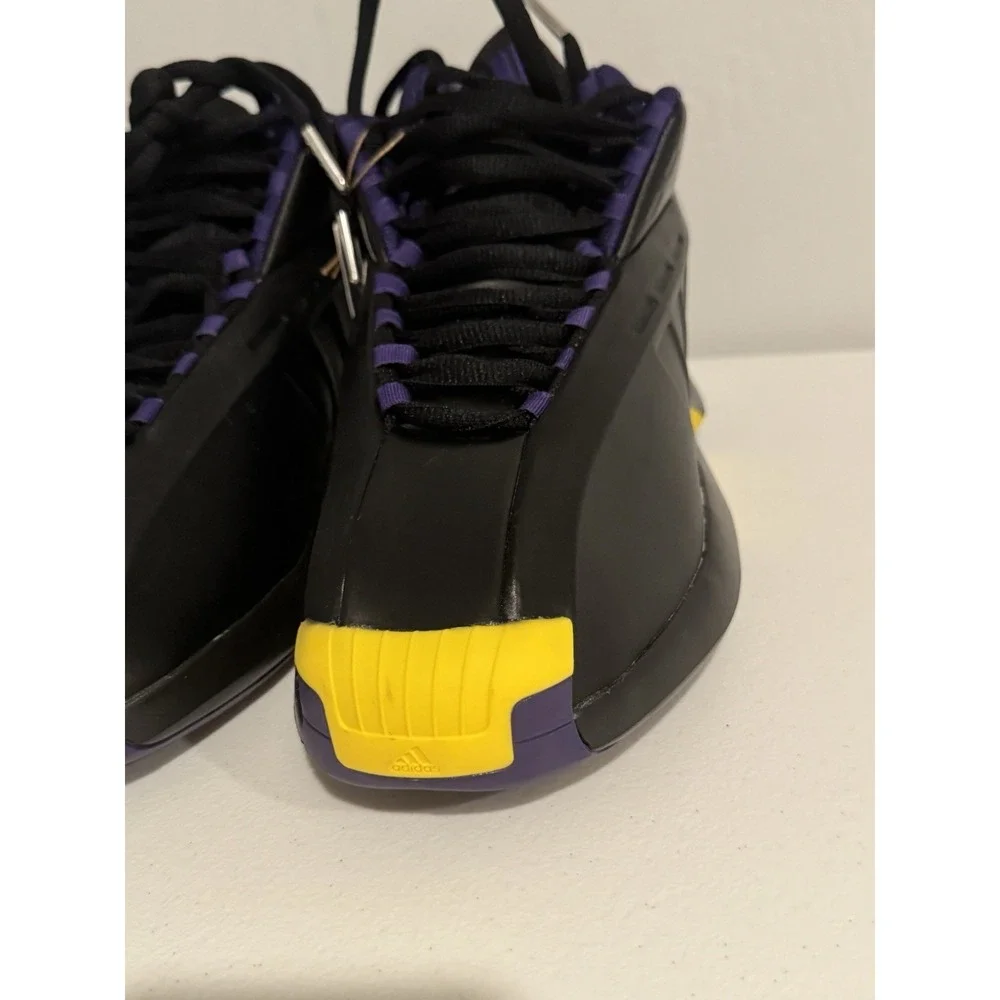 Adidas Crazy 1 Kobe Bryant Black Yellow Basketball Shoes FZ6208 Mens 10.5